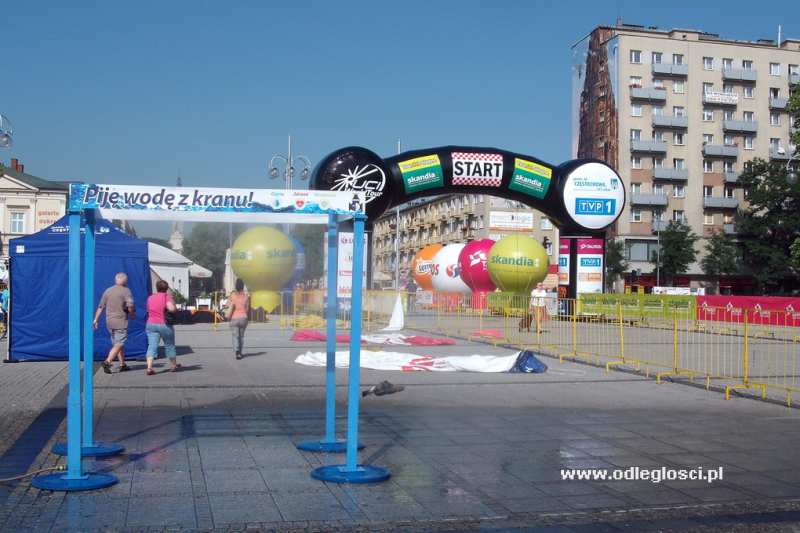 Przygotowania do II etapu Tour de Pologne - Plac Biegańskiego - Częstochowa